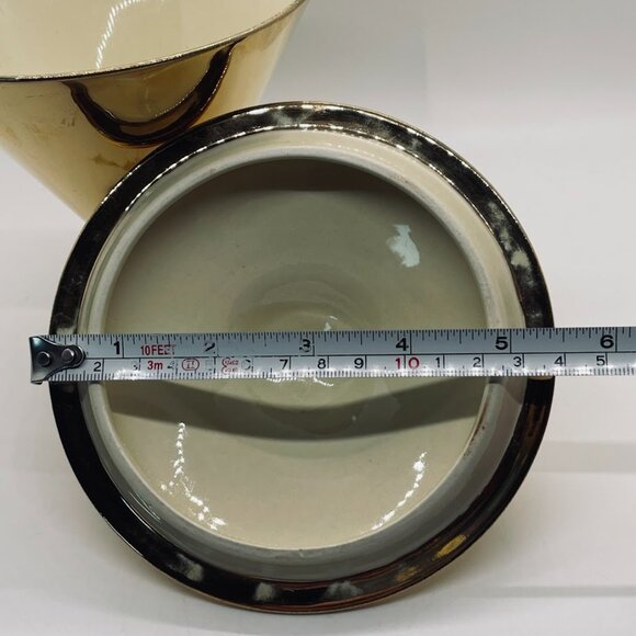 Vintage Royal Winton Golden Age Porcelain MCM Candy Dish Apothecary with Lid - Picture 11 of 13